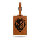 Baltimore Ravens Laser Engraved Luggage Tag - Brown