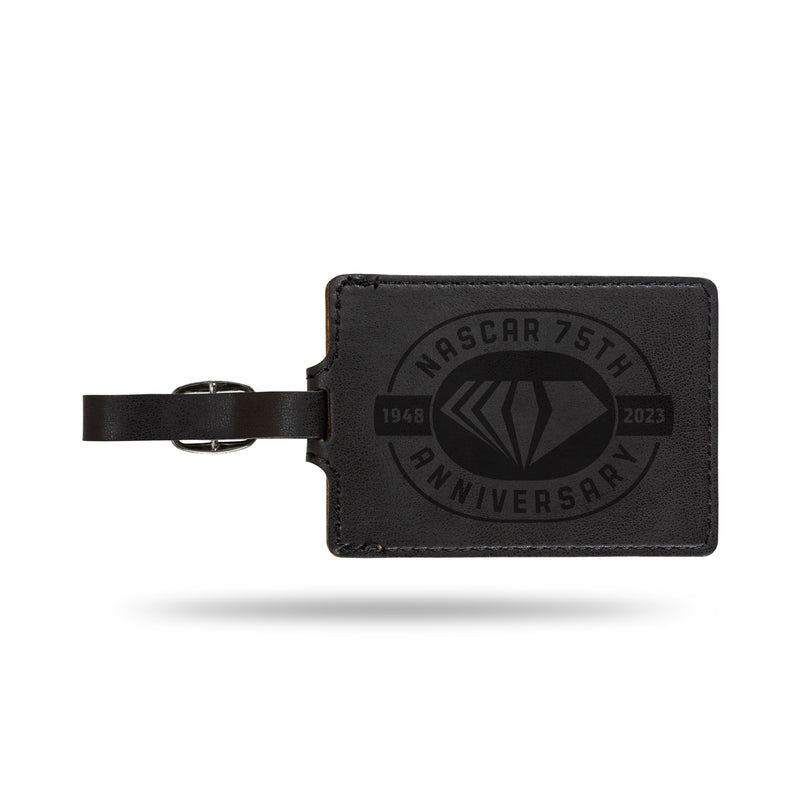 NASCAR 75Th Anniversary Laser Engraved Luggage Tag - Black