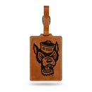 North Carolina State Wolfpack Brown Laser Engraved Luggage Tag