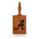 Alabama Crimson Tide Brown Laser Engraved Luggage Tag