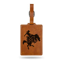 Mcneese State Cowboys Brown Laser Engraved Luggage Tag