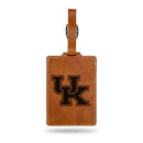 Kentucky Wildcats Laser Engraved Luggage Tag - Brown
