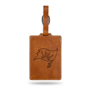 Tb Buccaneers Laser Engraved Luggage Tag - Brown