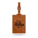 Tulsa Golden Hurricane Brown Laser Engraved Luggage Tag