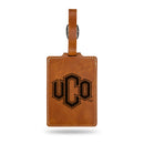 Central Oklahoma Bronchos Brown Laser Engraved Luggage Tag