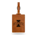 Iowa State Cyclones Laser Engraved Luggage Tag - Brown