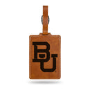 Baylor Bears Laser Engraved Luggage Tag - Brown