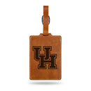 Houston Cougars Brown Laser Engraved Luggage Tag
