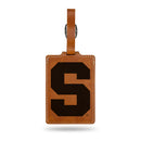 Syracuse Orange Laser Engraved Luggage Tag - Brown