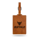 Buffalo Bulls Brown Laser Engraved Luggage Tag