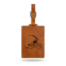 Cleveland Browns Laser Engraved Luggage Tag - Brown