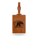 Kent State Golden Flashes Brown Laser Engraved Luggage Tag
