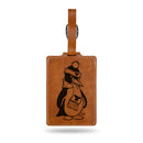 Youngstown Penguins Brown Laser Engraved Luggage Tag