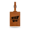 Washburn Ichabods Brown Laser Engraved Luggage Tag