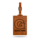 Georgetown Hoyas Brown Laser Engraved Luggage Tag