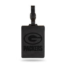 Packers Laser Engraved Luggage Tag - Black