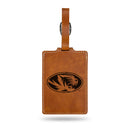 Missouri Tigers Laser Engraved Luggage Tag - Brown