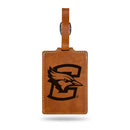 Creighton Bluejays Brown Laser Engraved Luggage Tag