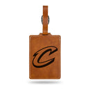 Cleveland Cavaliers Laser Engraved Luggage Tag - Brown