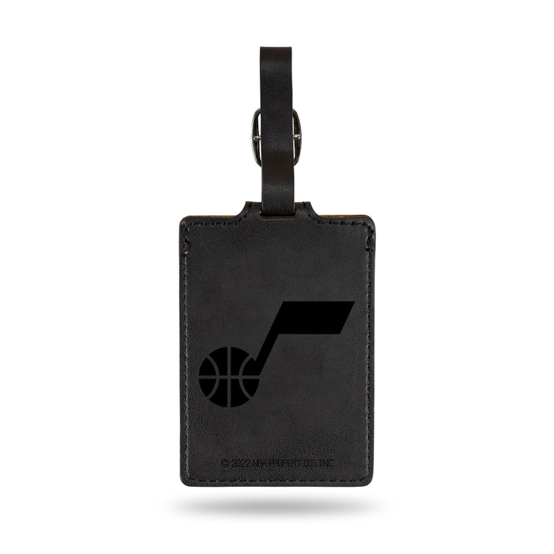 Jazz Team Color Laser Engraved Luggage Tag - Black