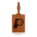 Indiana Pacers Laser Engraved Luggage Tag - Brown