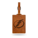 Tb Lightning Laser Engraved Luggage Tag - Brown