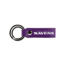 Ravens Laser Engraved Silicone Keychain Strap - Purple
