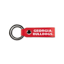 Georgia University Laser Engraved Silicone Keychain Strap - Red