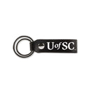 South Carolina University Laser Engraved Silicone Keychain Strap - Black