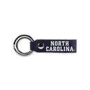 North Carolina University Laser Engraved Silicone Keychain Strap - Navy