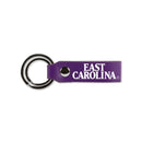 East Carolina Laser Engraved Silicone Keychain Strap - Purple