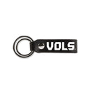 Tennessee University Laser Engraved Silicone Keychain Strap - Black