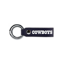 Cowboys Laser Engraved Silicone Keychain Strap - Navy