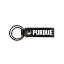 Purdue Laser Engraved Silicone Keychain Strap - Black