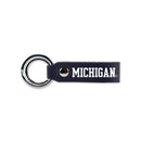 Michigan University Laser Engraved Silicone Keychain Strap - Navy