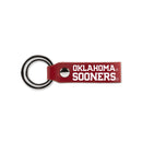 Oklahoma University Laser Engraved Silicone Keychain Strap - Maroon