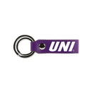 Northern Iowa Laser Engraved Silicone Keychain Strap - Purple