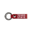 Texas State Laser Engraved Silicone Keychain Strap - Maroon