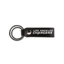 Chargers Laser Engraved Silicone Keychain Strap - Black