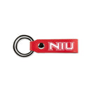 Northern Illinois Laser Engraved Silicone Keychain Strap - Red