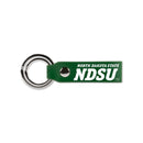 North Dakota State Laser Engraved Silicone Keychain Strap - Green