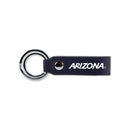 Arizona University Laser Engraved Silicone Keychain Strap - Navy