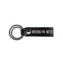 Nets Laser Engraved Silicone Keychain Strap - Black