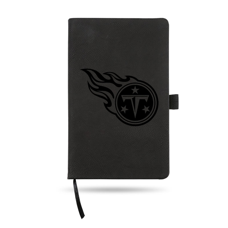 Titans Laser Engraved Black Notepad With Elastic Band - Generic