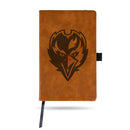 Ravens Laser Engraved Brown Notepad With Elastic Band - Generic