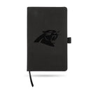 Panthers - Cr Team Color Laser Engraved Notepad W/ Elastic Band - Black