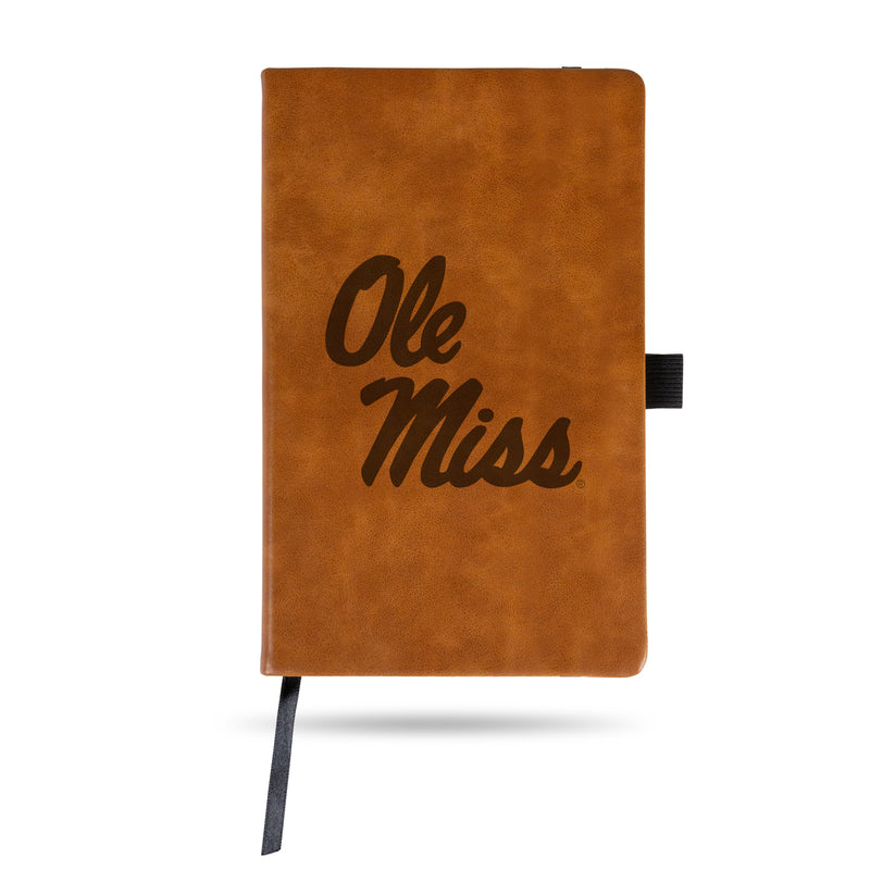 Mississippi University Generic Laser Engraved Brown Notepad