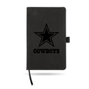 Cowboys Laser Engraved Black Notepad With Elastic Band - Generic