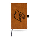 Louisville Â¬â€ Laser Engraved Brown Notepad With Elastic Band - Generic