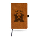 Marshall Laser Engraved Brown Notepad With Elastic Band - Generic